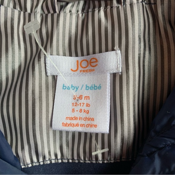 3/$10 JOE FRESH Baby girl spring rain jacket 3-6m - Picture 2 of 3